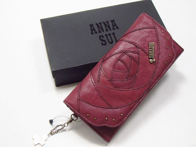 ANNA SUI アナスイ 二つ折り財布 ローズウッド