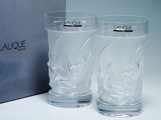 LALIQUE （ラリック）イロンデル ツバメ クリスタル タンブラー グラス 